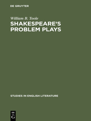 cover image of Shakespeare's problem plays